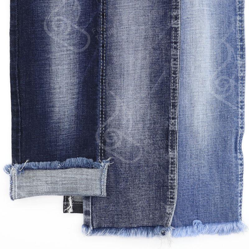 T1931 Classic 98cotton 2spasnex indigo stretch jeans material for women
