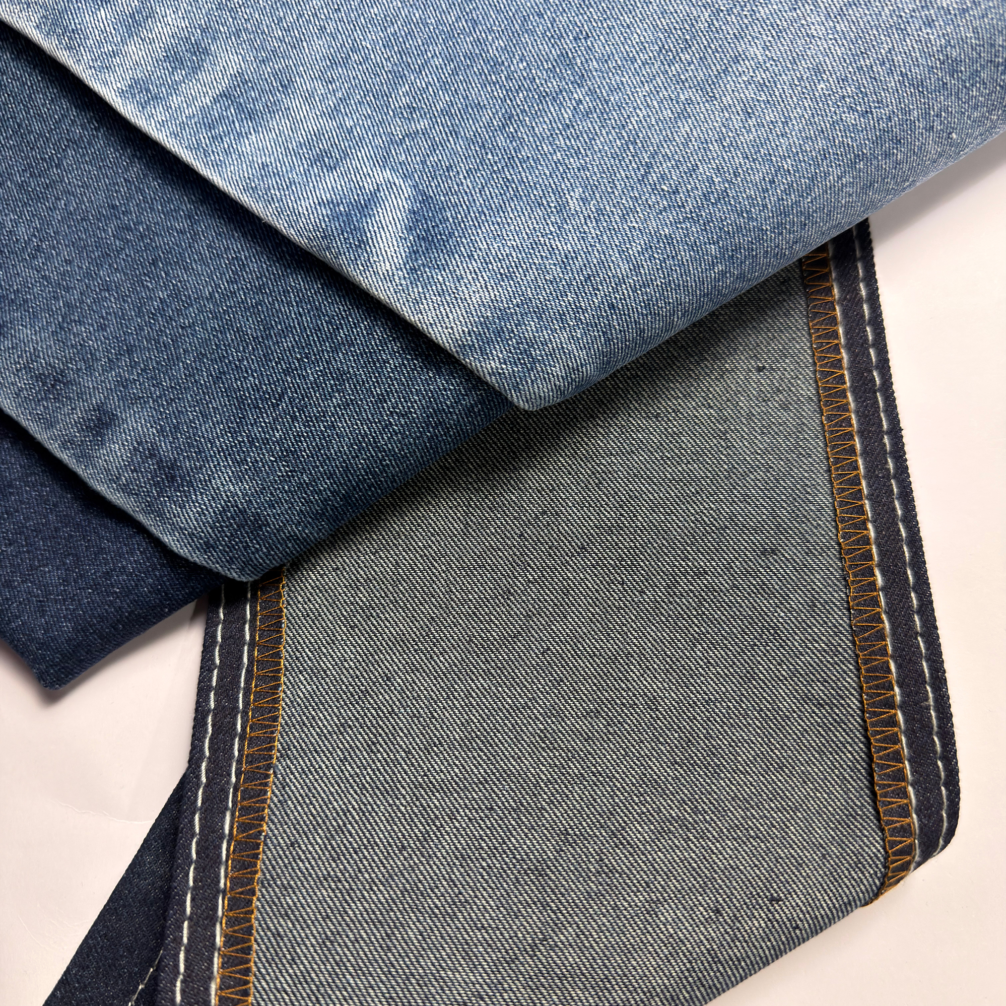 High Quality Cotton Blend Denim Fabric 180CM Wide 13OZ Heavyweight Jeans Fabric for Bulk Garment