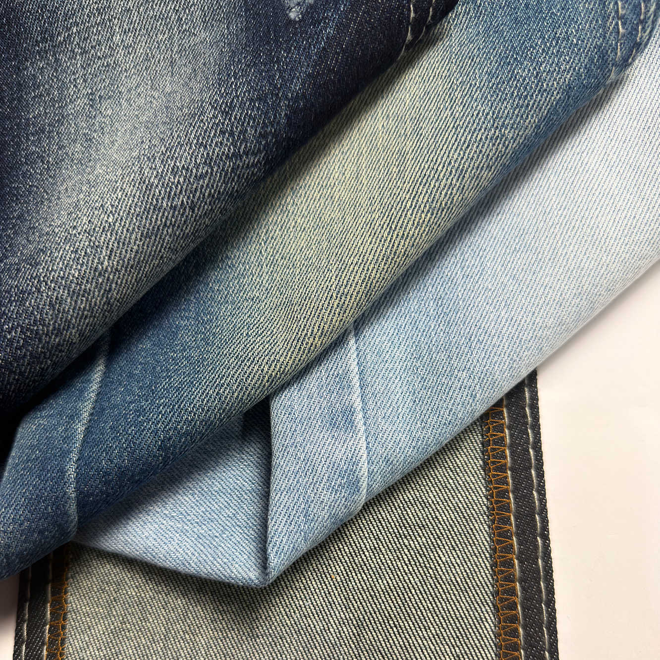 605A-6 60%Cotton 10*21/55 OE Yarn Indigo Color Denim Fabric Wholesale 1