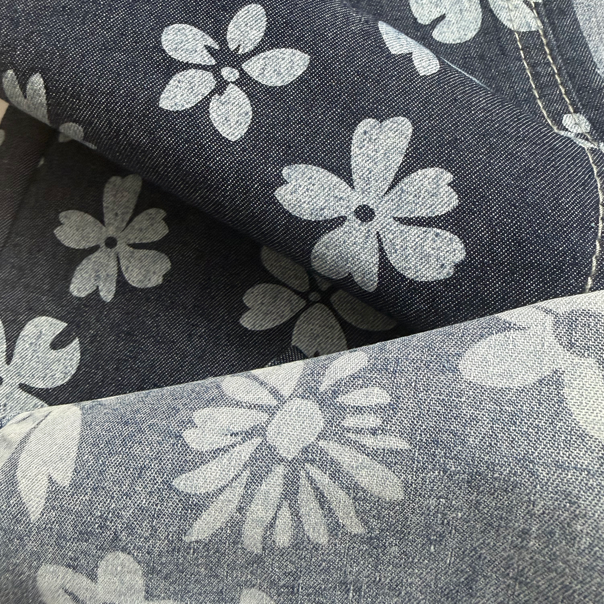 605A-6 60%Cotton 10*21/55 OE Yarn Indigo Color Denim Fabric Wholesale 1