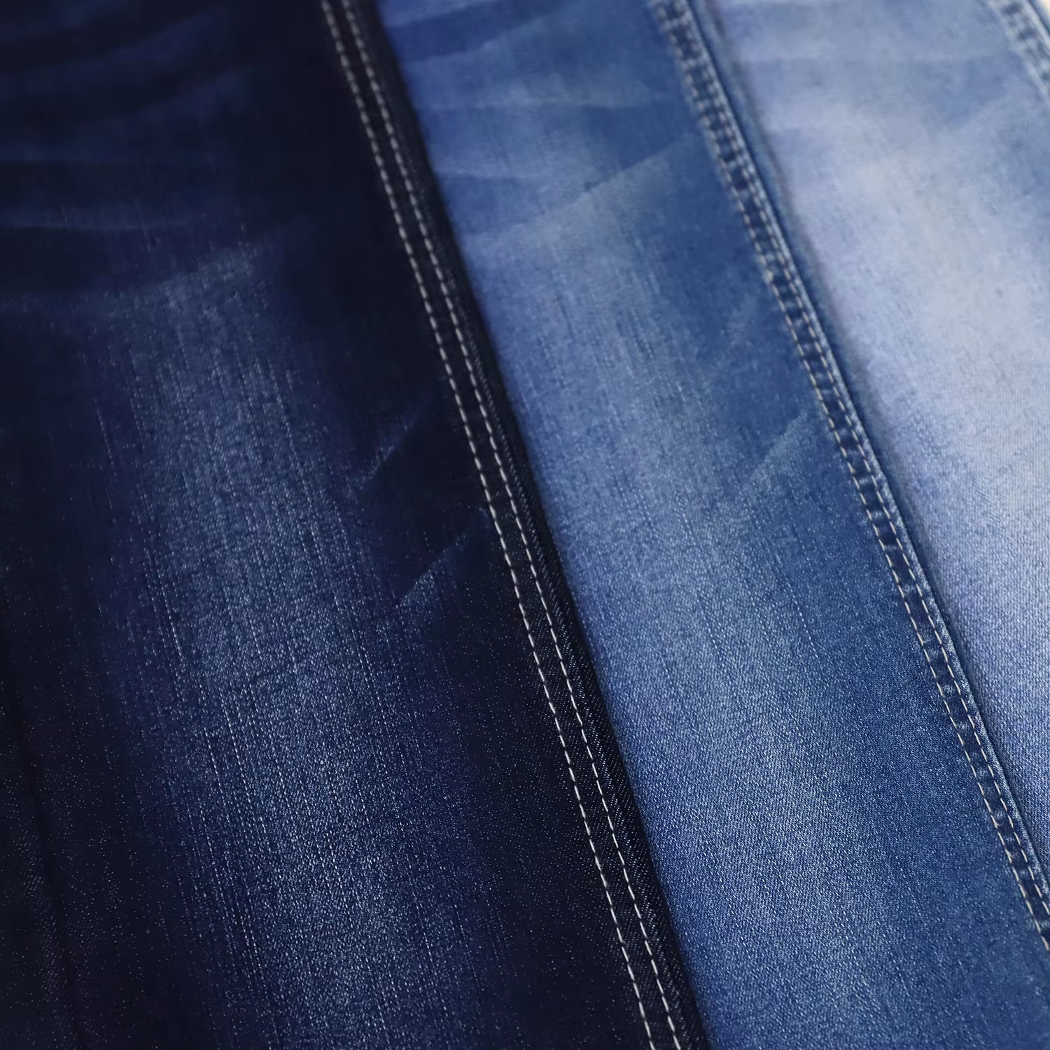 605A-6 60%Cotton 10*21/55 OE Yarn Indigo Color Denim Fabric Wholesale 1