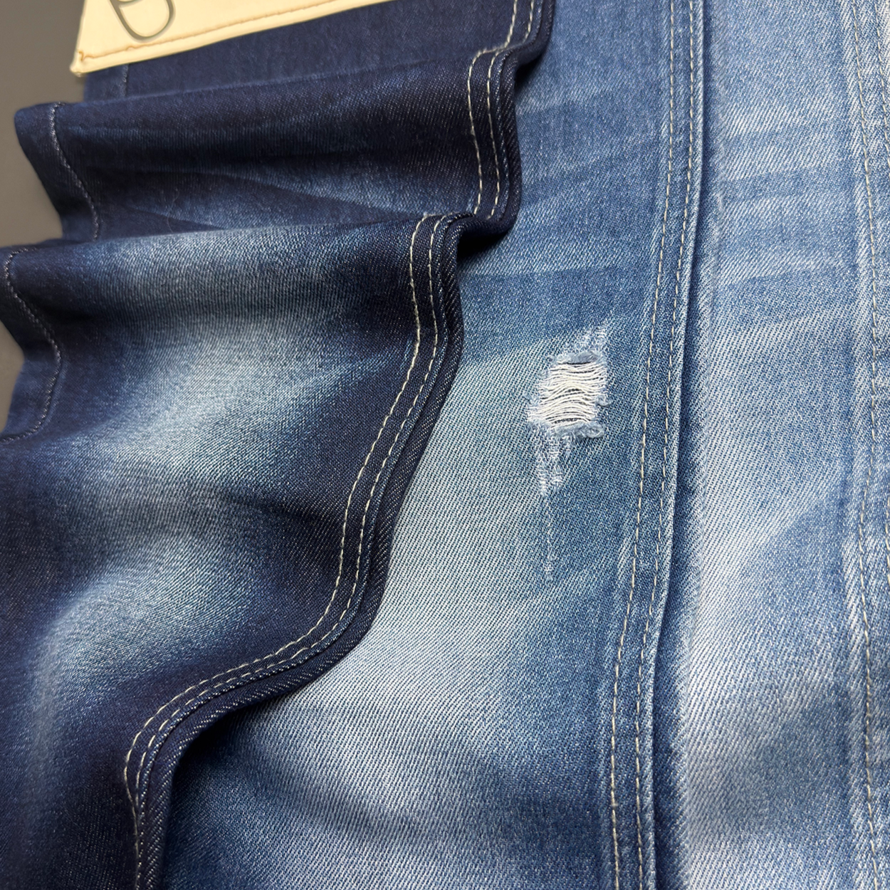 Premium Lyocell Denim Fabric 50 Lyocell Cotton Blend Eco Friendly Raw Textile China Factory