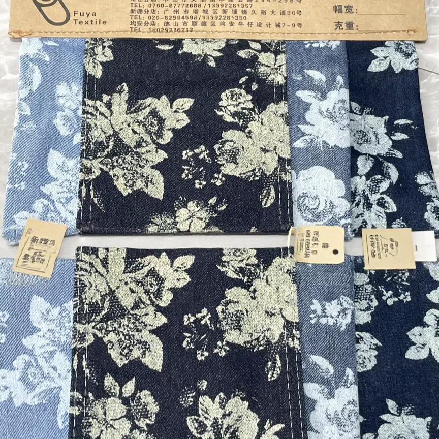 605A-6 60%Cotton 10*21/55 OE Yarn Indigo Color Denim Fabric Wholesale 1