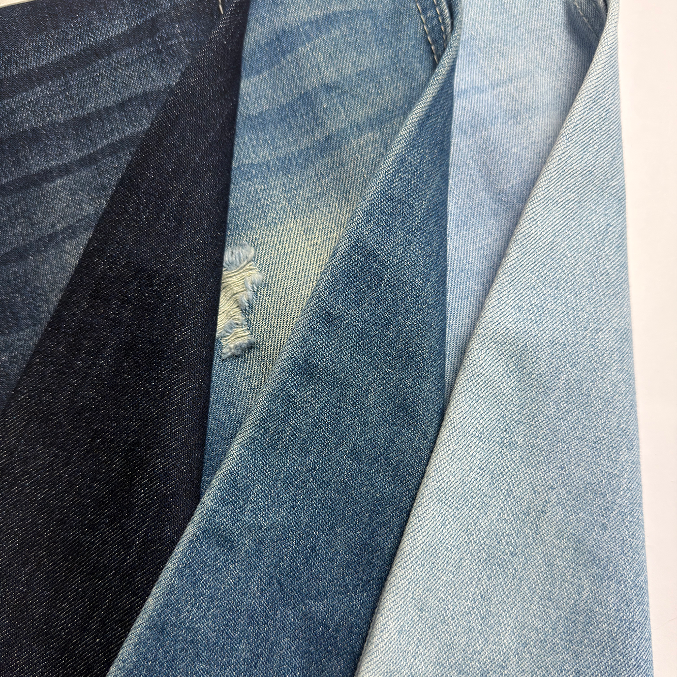605A-6 60%Cotton 10*21/55 OE Yarn Indigo Color Denim Fabric Wholesale 1