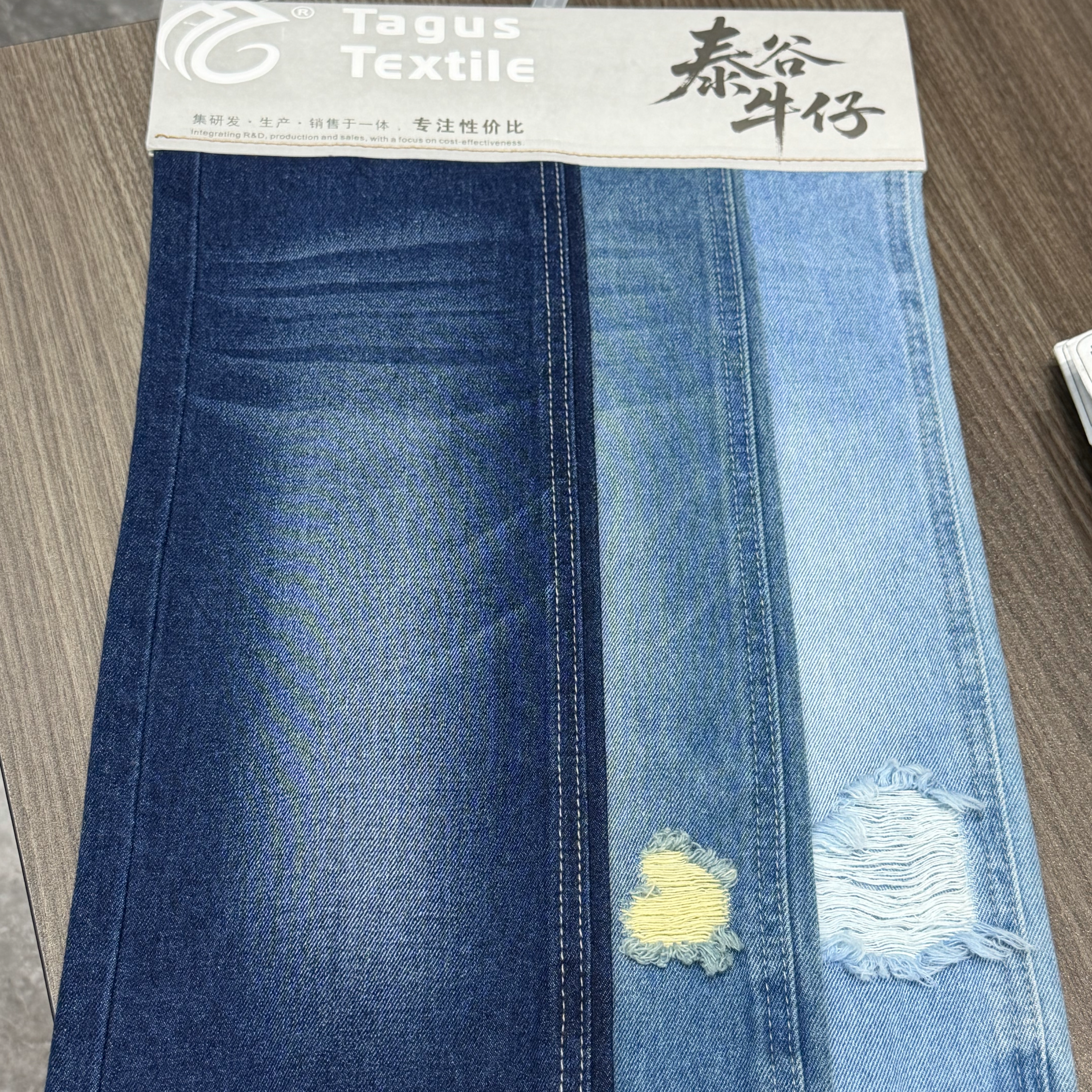 Dark Blue Cotton Denim Fabric 98 Cotton High Stretch Woven Denim Manufacturers Supply Stretch