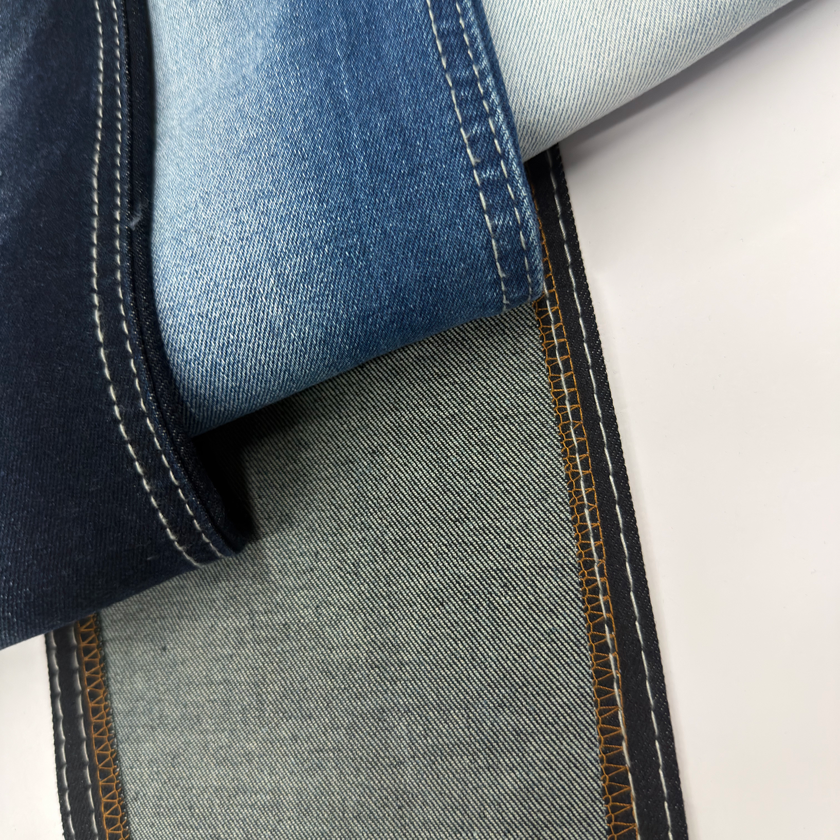 605A-6 60%Cotton 10*21/55 OE Yarn Indigo Color Denim Fabric Wholesale 1
