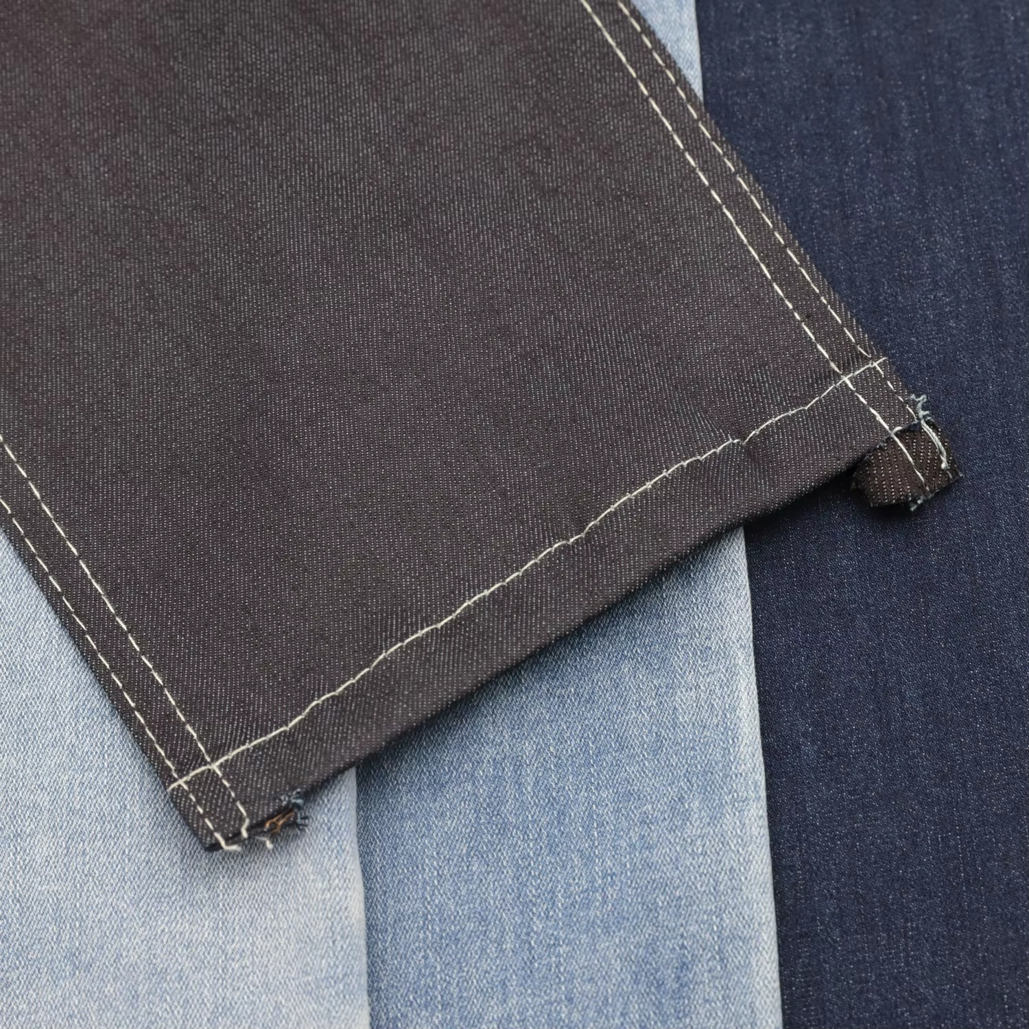 605A-6 60%Cotton 10*21/55 OE Yarn Indigo Color Denim Fabric Wholesale 1