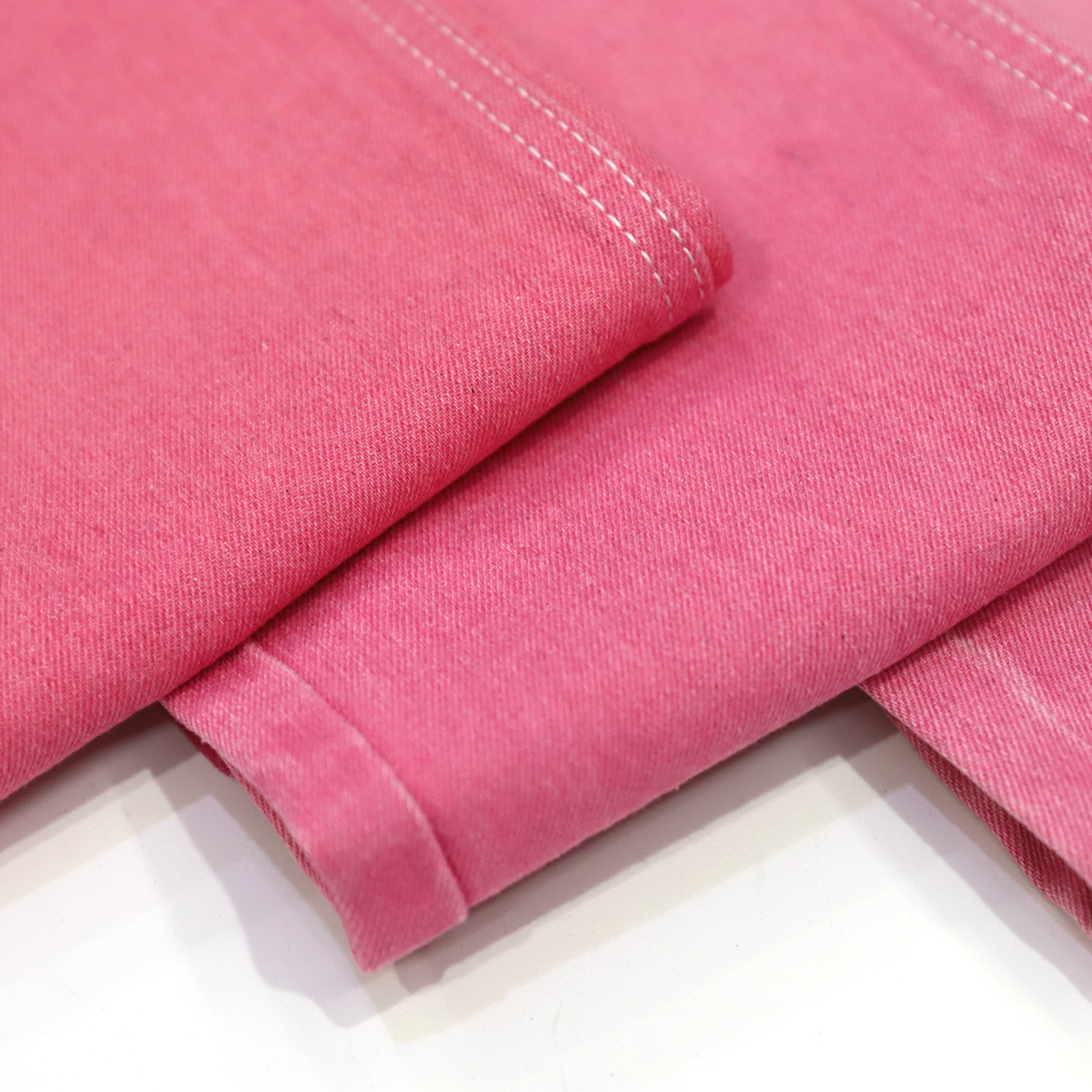 S396F-18 73% cotton,8. 9oz 180cm pink denim fabric