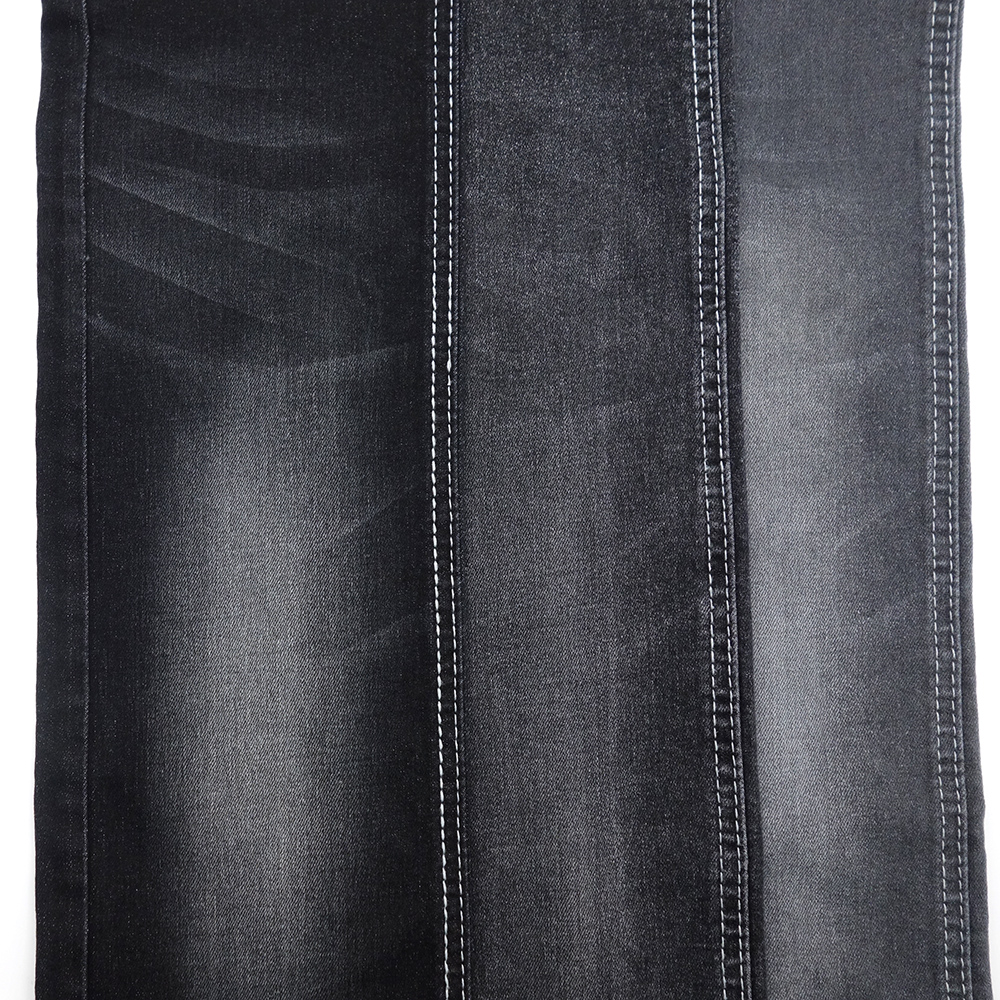 S190H-3 12.9oz heavy weight sulfur black traceable cotton denim fabric high stretch 