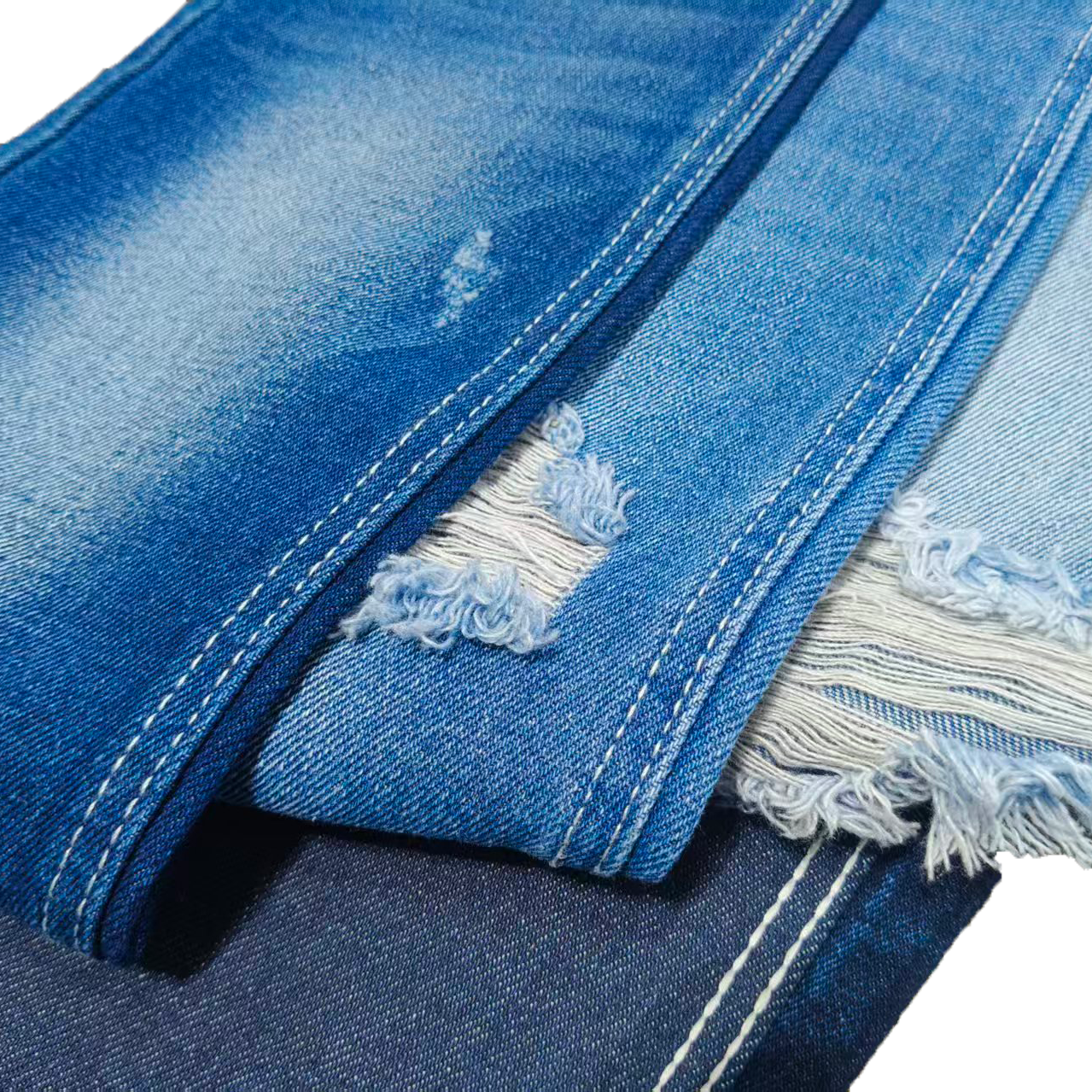 Hot Selling Medium Weight Yarn Dyed Weaving Denim Construction 12.8 OZ 