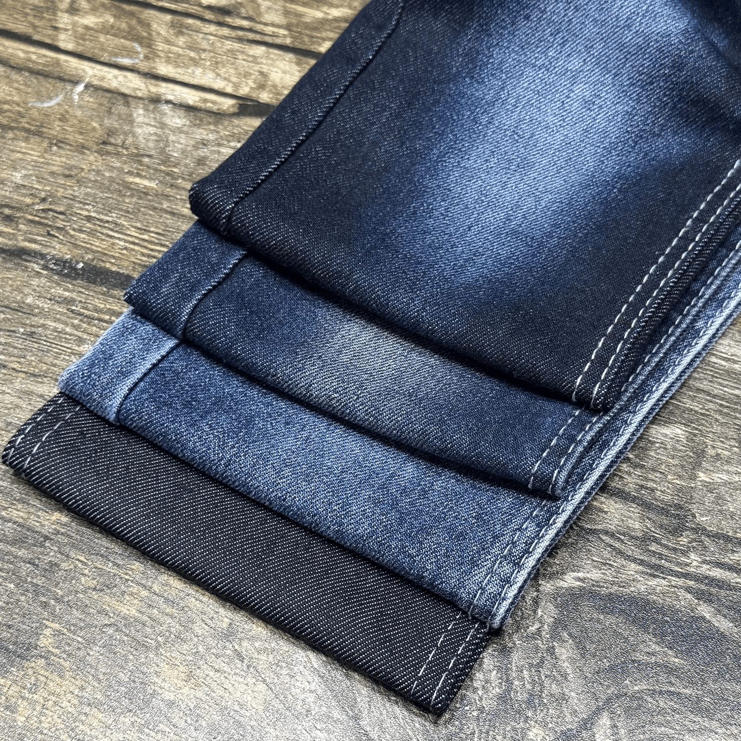 605A-6 60%Cotton 10*21/55 OE Yarn Indigo Color Denim Fabric Wholesale 1