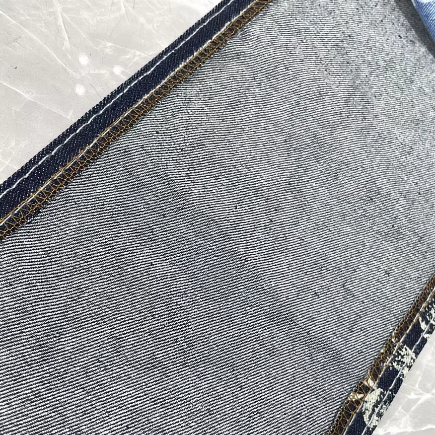 605A-6 60%Cotton 10*21/55 OE Yarn Indigo Color Denim Fabric Wholesale 1