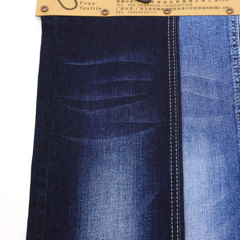 605A-6 60%Cotton 10*21/55 OE Yarn Indigo Color Denim Fabric Wholesale 1