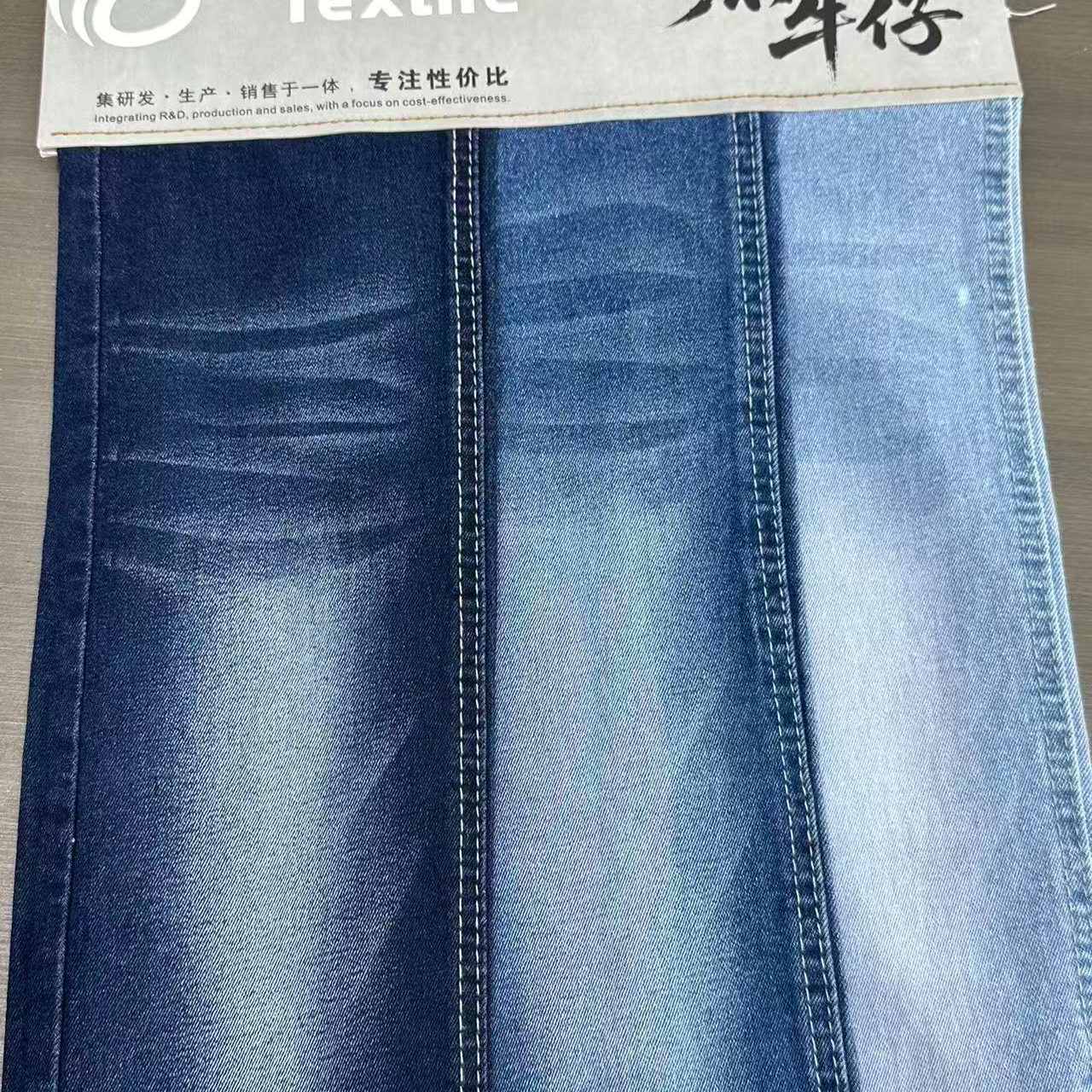 605A-6 60%Cotton 10*21/55 OE Yarn Indigo Color Denim Fabric Wholesale 1