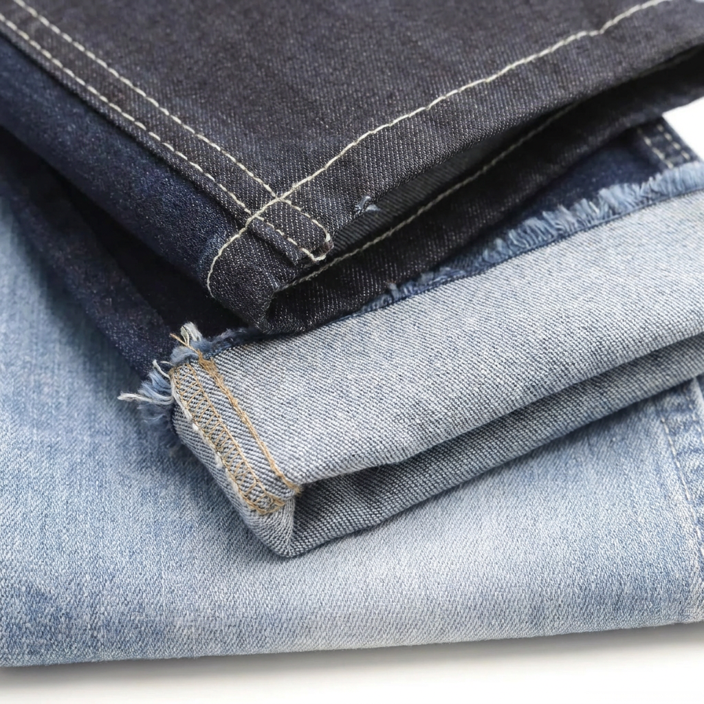 13oz Extra Dark Indigo High Shrinkage Stretch Denim Fabric 70 Cotton Wide Width Vintage Jeans fabric