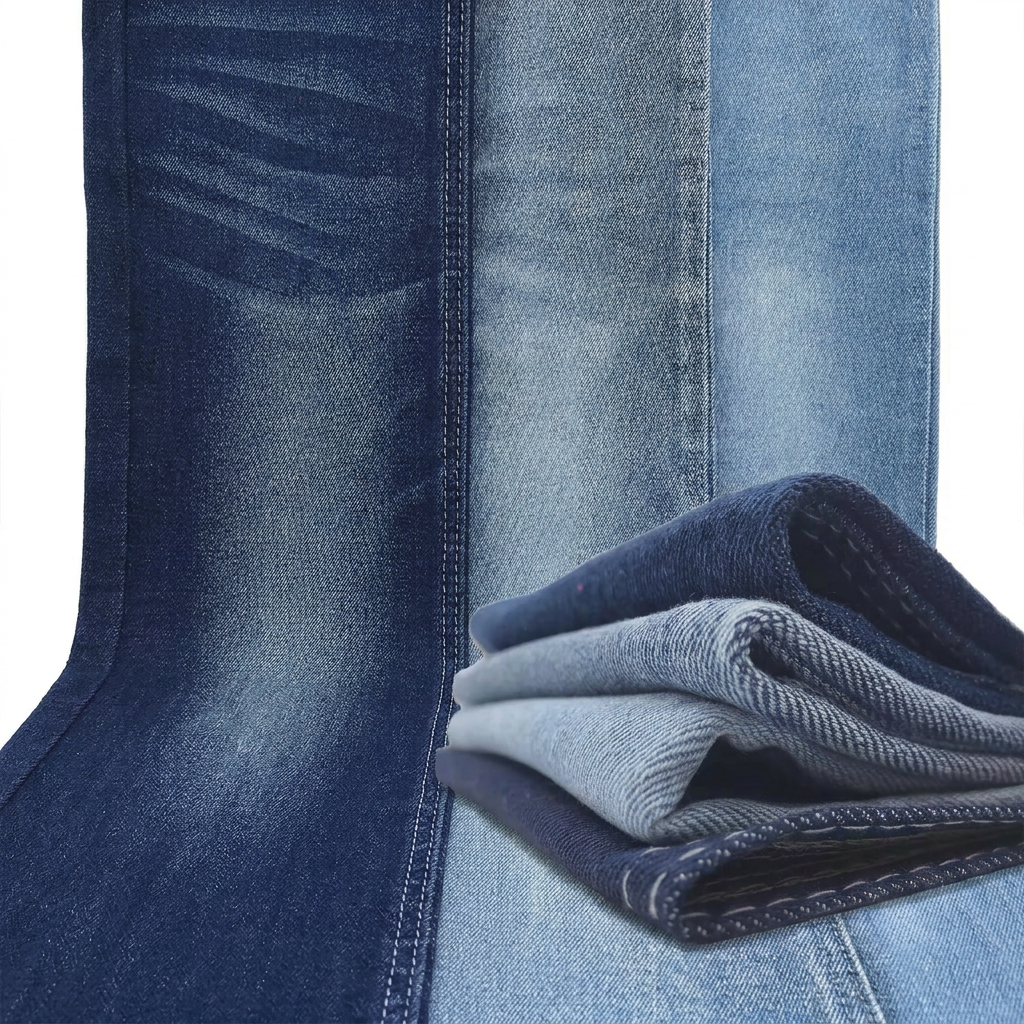12oz Extra Dark Indigo High Shrinkage Stretch Denim Fabric Cost Effective Heavy Denim Rolls Factory